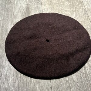 Classic Brown Wool Beret